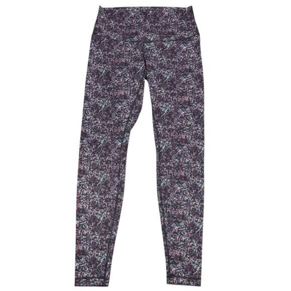 LULULEMON Wunder Under Pant Roll Down Sz 10 Rocky Road Gusto Blue Bumble Berry - Picture 4 of 10